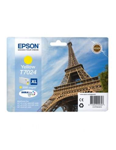 Originale Epson inkjet cartuccia A.R. ink pigmentato rs DURABRITE ULTRA XL T7024 - giallo - C13T70244010