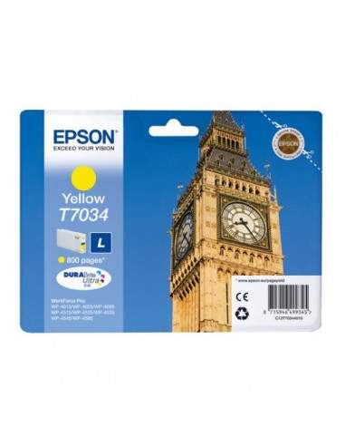 Originale Epson inkjet cartuccia standard ink pigmentato rs Durab. U. L T7034 - giallo - C13T70344010