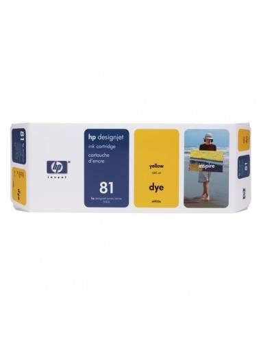 Originale HP inkjet cartuccia dye 81 - 680 ml - giallo - C4933A