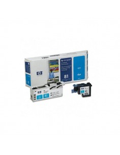 Originale HP inkjet testina di stampa dye + dispositivo di pulizia 81 - ciano - C4951A