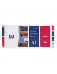 Originale HP inkjet testina di stampa dye + dispositivo di pulizia 81 - magenta - C4952A