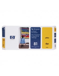 Originale HP inkjet testina di stampa dye + dispositivo di pulizia 81 - giallo - C4953A