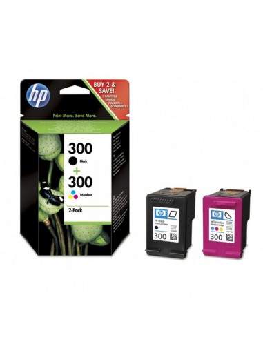 Originale HP inkjet conf. 2 cartucce 300 - nero +tricromia - CN637EE