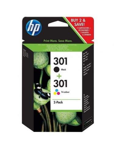Originale HP inkjet combo pack cartucce 301 - nero +colore - N9J72AE