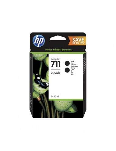 Originale HP inkjet conf. 2 cartucce 711 - 80x2 ml - nero - P2V31A HP - 1