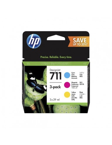 Originale HP inkjet conf. 3 cartucce 711 - 28x3 ml - c+m+g - P2V32A