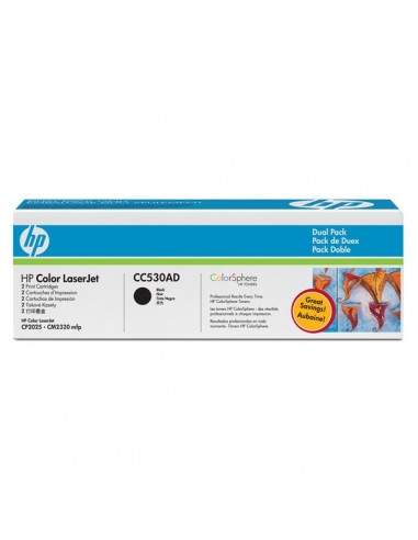 Originale HP laser conf. 2 toner 304A - nero - CC530AD