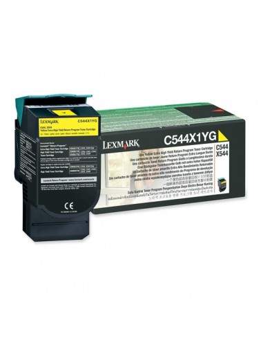 Originale Lexmark laser toner A.R. - giallo - C544X1YG