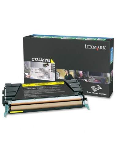 Originale Lexmark laser toner - giallo - C734A1YG