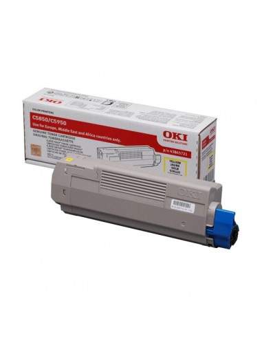 Originale Oki laser toner - giallo - 43865721