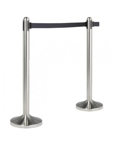 Colonnina separa code Securit - acciaio - nero - RS-RT-RVS-BL-SET Securit - 2