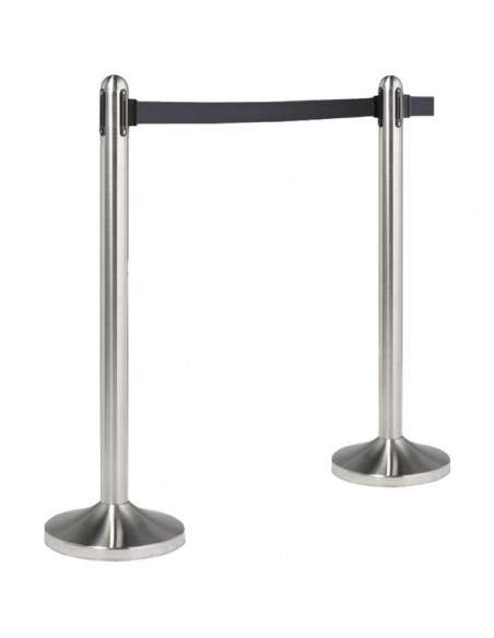 Colonnina separa code Securit - acciaio - nero - RS-RT-RVS-BL-SET Securit - 2