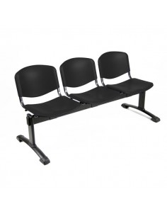 Panca 3 posti Agata UNISIT - NERO - D5P3P/NE UNISIT - 1 2