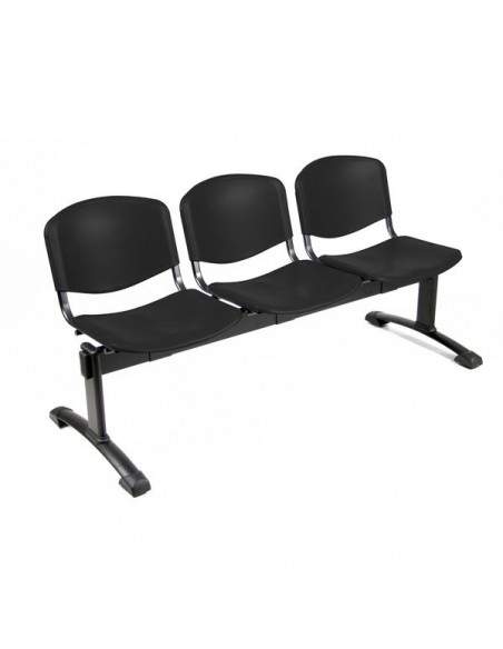 Panca 3 posti Agata UNISIT - NERO - D5P3P/NE UNISIT - 2