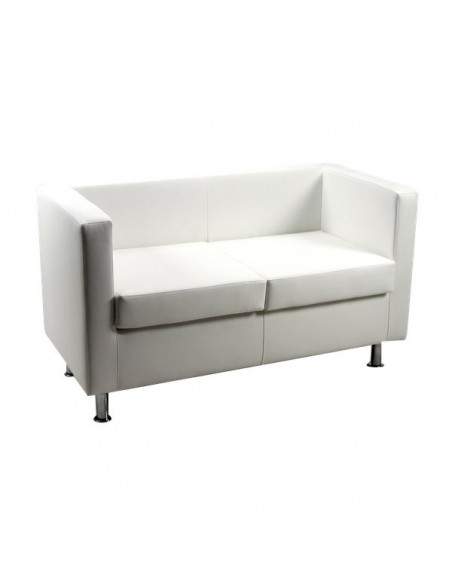 Divanetto 2 posti PRAGMA UNISIT - similpelle - BIANCO - PR2/KQ UNISIT - 2