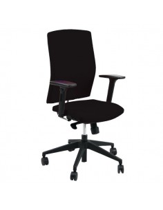 Sedia semidirezionale ergonomica EUROPA UNISIT - similpelle - cromato - NERO - EUP/KN UNISIT - 1 2