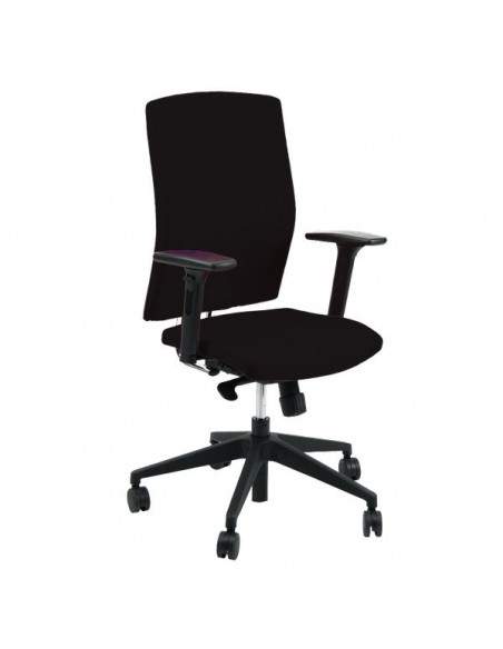 Sedia semidirezionale ergonomica EUROPA UNISIT - similpelle - cromato - NERO - EUP/KN UNISIT - 2