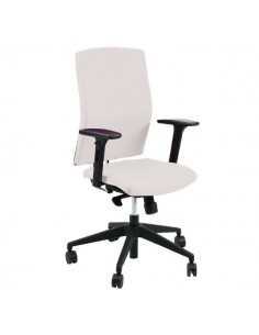 Sedia semidirezionale ergonomica EUROPA UNISIT - similpelle - cromato - BIANCO - EUP/KQ UNISIT - 1 2