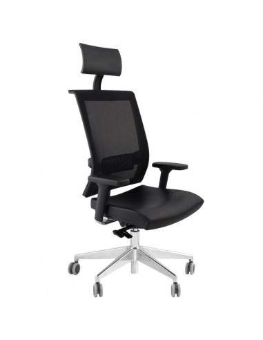 Sedia semidirezionale ergonomica GALATEA UNISIT - similpelle - NERO - GTPG/KN UNISIT - 2