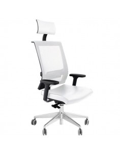 Sedia semidirezionale ergonomica GALATEA UNISIT - pelle - BIANCO - GTPG/PQ UNISIT - 1 2