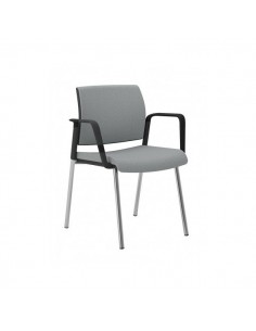 Sedia interlocutore ergonomica KIND UNISIT - microfibra - GRIGIO - KI4GNBR/MG UNISIT - 1 2