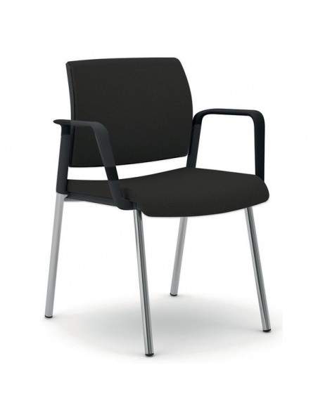 Sedia interlocutore ergonomica KIND UNISIT - microfibra - NERO - KI4GNBR/MN UNISIT - 2