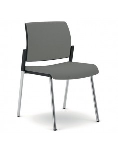 Sedia interlocutore ergonomica KIND UNISIT - similpelle - GRIGIO - KI4GTBB/KG UNISIT - 1 2