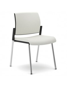 Sedia interlocutore ergonomica KIND UNISIT - similpelle - BIANCO - KI4GTBB/KQ UNISIT - 1 2