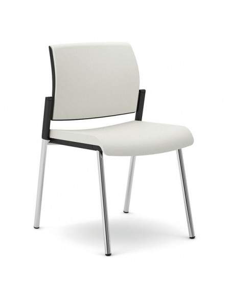 Sedia interlocutore ergonomica KIND UNISIT - similpelle - BIANCO - KI4GTBB/KQ UNISIT - 2