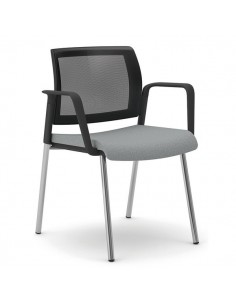 Sedia interlocutore ergonomica KIND UNISIT - fili di luce - GRIGIO - KI4GTBR/F14 UNISIT - 1 2