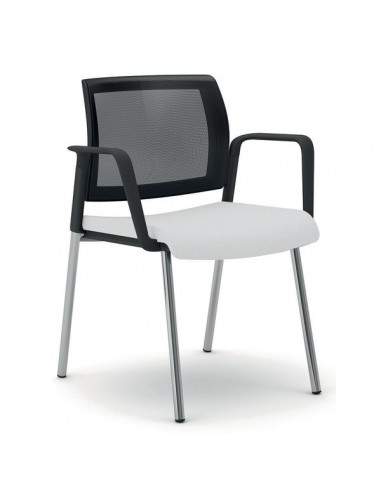 Sedia interlocutore ergonomica KIND UNISIT - pelle - BIANCO - KI4GTBR/PQ UNISIT - 2