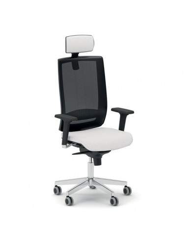 Sedia semidirezionale ergonomica KIND UNISIT - pelle - BIANCO - KIPGN/PQ UNISIT - 2