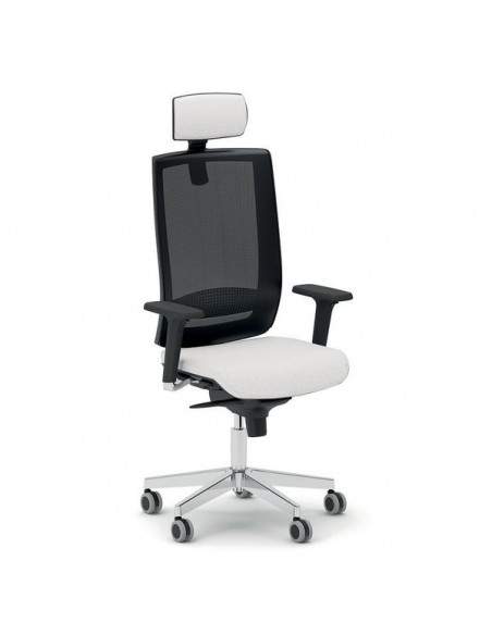 Sedia semidirezionale ergonomica KIND UNISIT - pelle - BIANCO - KIPGN/PQ UNISIT - 2