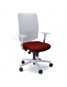 Sedia semidirezionale ergonomica NEWAIR UNISIT - ignifugo - ROSSO - NWB/IR UNISIT - 1 2