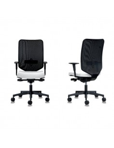 Sedia semidirezionale ergonomica NEWAIR UNISIT - similpelle - BIANCO - NWN/KQ UNISIT - 1 2