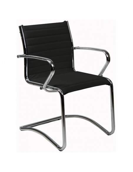 Sedia visitatore Rimini  UNISIT - pelle - NERO - PNV/PN UNISIT - 1