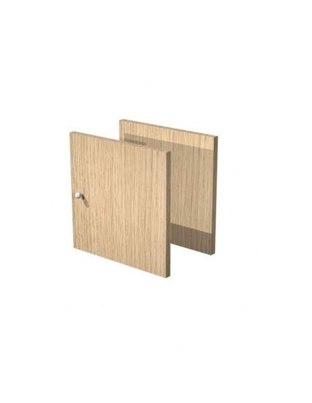 Coppia antine libreria Maxicube Artexport - 32,2x32,1h sp. 1,6 cm - rovere - 2A MaxC/C Artexport - 1