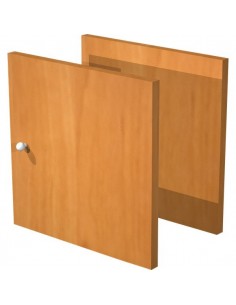 2 antine fronte & retro x libreria caselle Maxicube Noce Artexport - noce - 32,2x1,8x32,1 cm - 2a MaxC/4 Artexport - 1 2