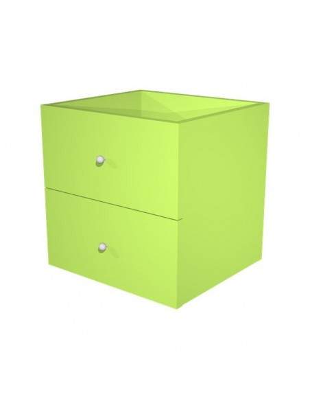 Coppia cassetti per Libreria caselle Maxicube Artexport - 32,5x28,8x32,5 cm - verde neon -  2c MaxC/V Artexport - 2