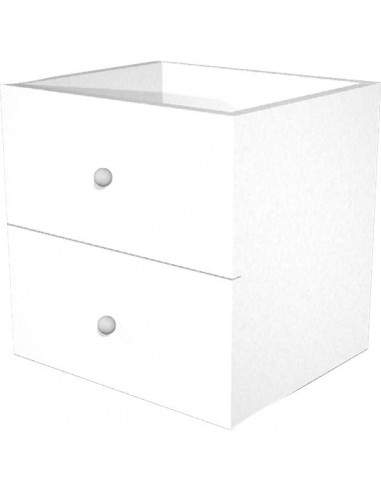 2 cassetti per libreria a caselle Maxicube bianco Artexport - 32,32x16 cm - 2c MaxC/3 Artexport - 2