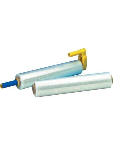 Film estensibile Syrom - per uso manuale - 50 cm x 300 m - polietilene trasparente - 20 micron - 19018 Syrom - 3