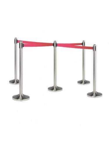 Colonnina separa code Securit - acciaio - rosso - RS-RT-RVS-RD-SET Securit - 3