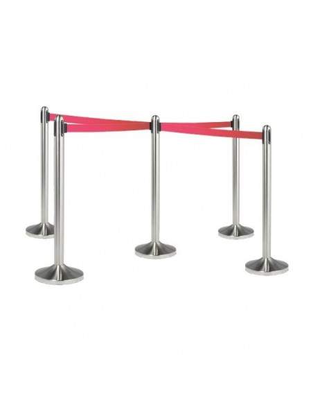 Colonnina separa code Securit - acciaio - rosso - RS-RT-RVS-RD-SET Securit - 3