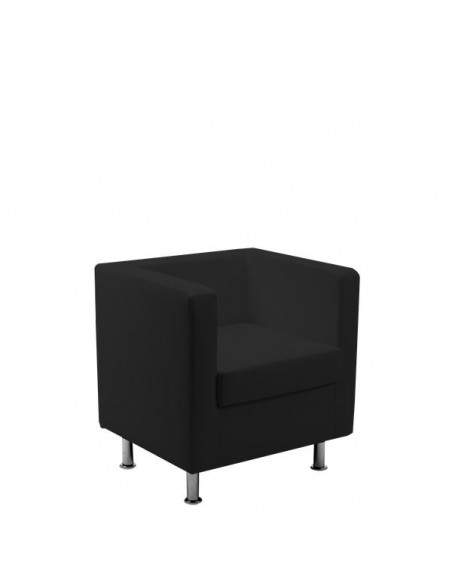 Divanetto 1 posto PRAGMA UNISIT - similpelle - NERO - PR1/KN UNISIT - 3