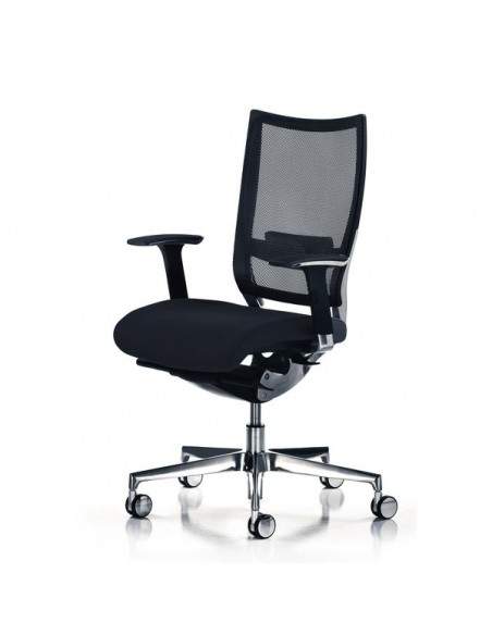 Sedia semidirezionale ergonomica CONCEPT UNISIT - similpelle - NERO - COT/KN UNISIT - 3