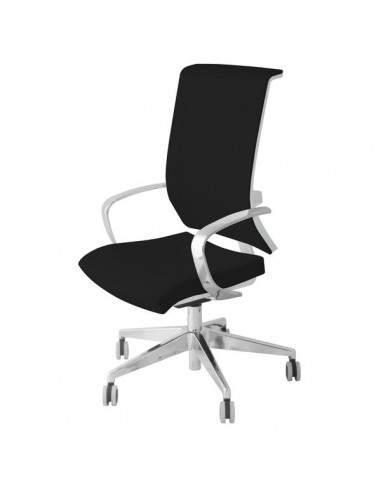 Sedia semidirezionale ergonomica GALATEA UNISIT - similpelle - cromato - NERO - GTJB/KN UNISIT - 3