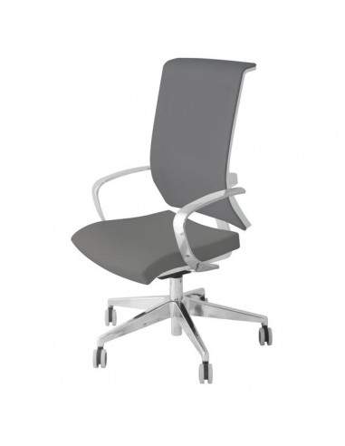 Sedia semidirezionale ergonomica GALATEA UNISIT - pelle - cromato - GRIGIO - GTJB/PT UNISIT - 3