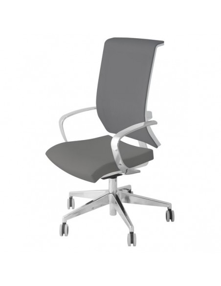 Sedia semidirezionale ergonomica GALATEA UNISIT - pelle - cromato - GRIGIO - GTJB/PT UNISIT - 3