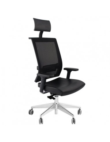 Sedia semidirezionale ergonomica GALATEA UNISIT - similpelle - NERO - GTPG/KN UNISIT - 3