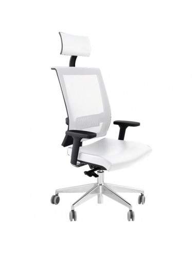 Sedia semidirezionale ergonomica GALATEA UNISIT - similpelle - BIANCO - GTPG/KQ UNISIT - 3